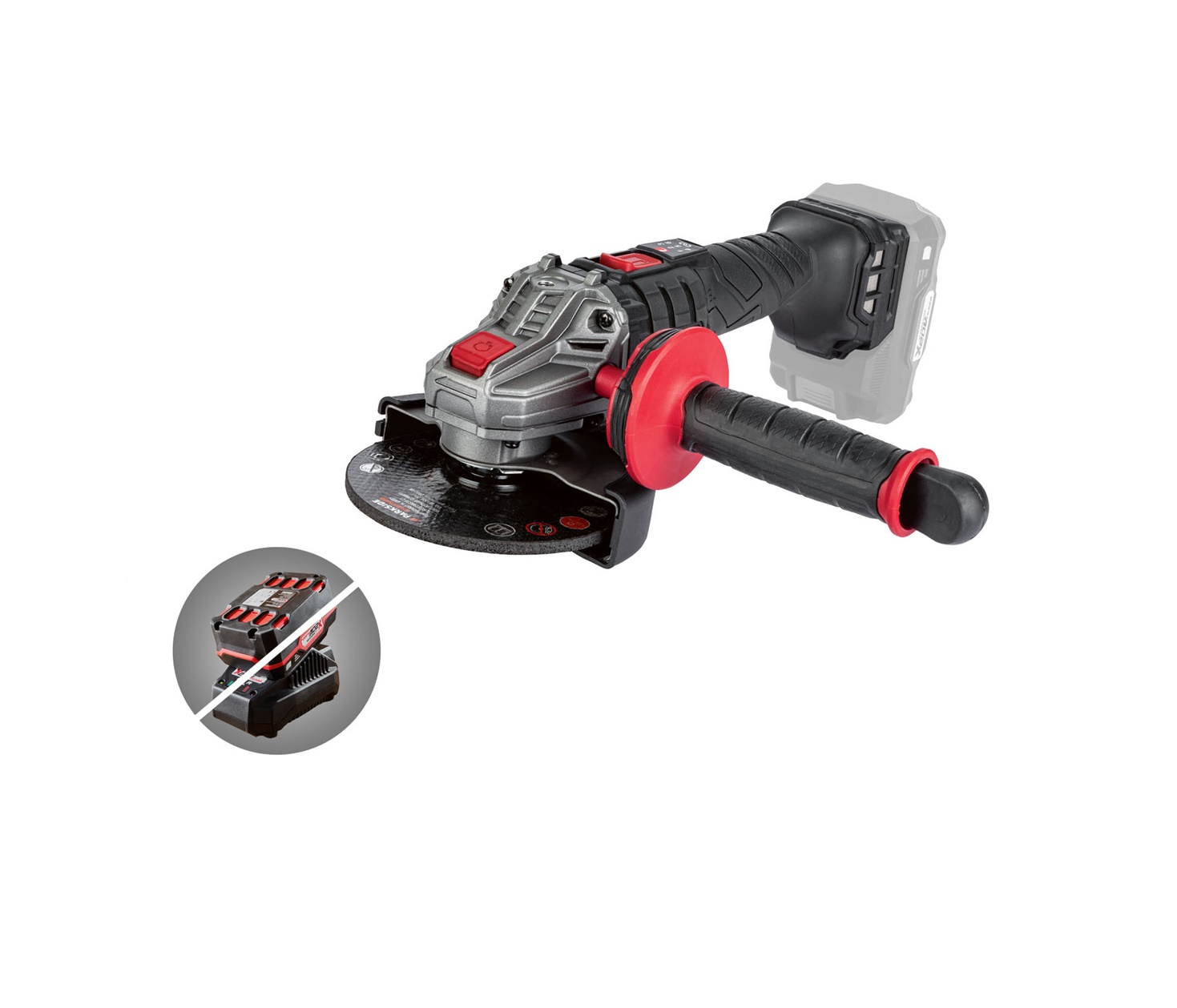 PARKSIDE PERFORMANCE Akkus sarokcsiszoló 20 V PWSAP 20 Li D4