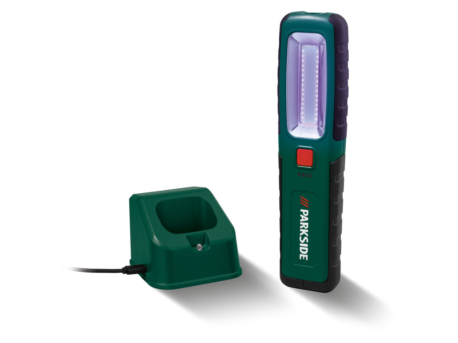 PARKSIDE akkus LED munkalámpa töltőállomással + UV fénnyel PASL 4000