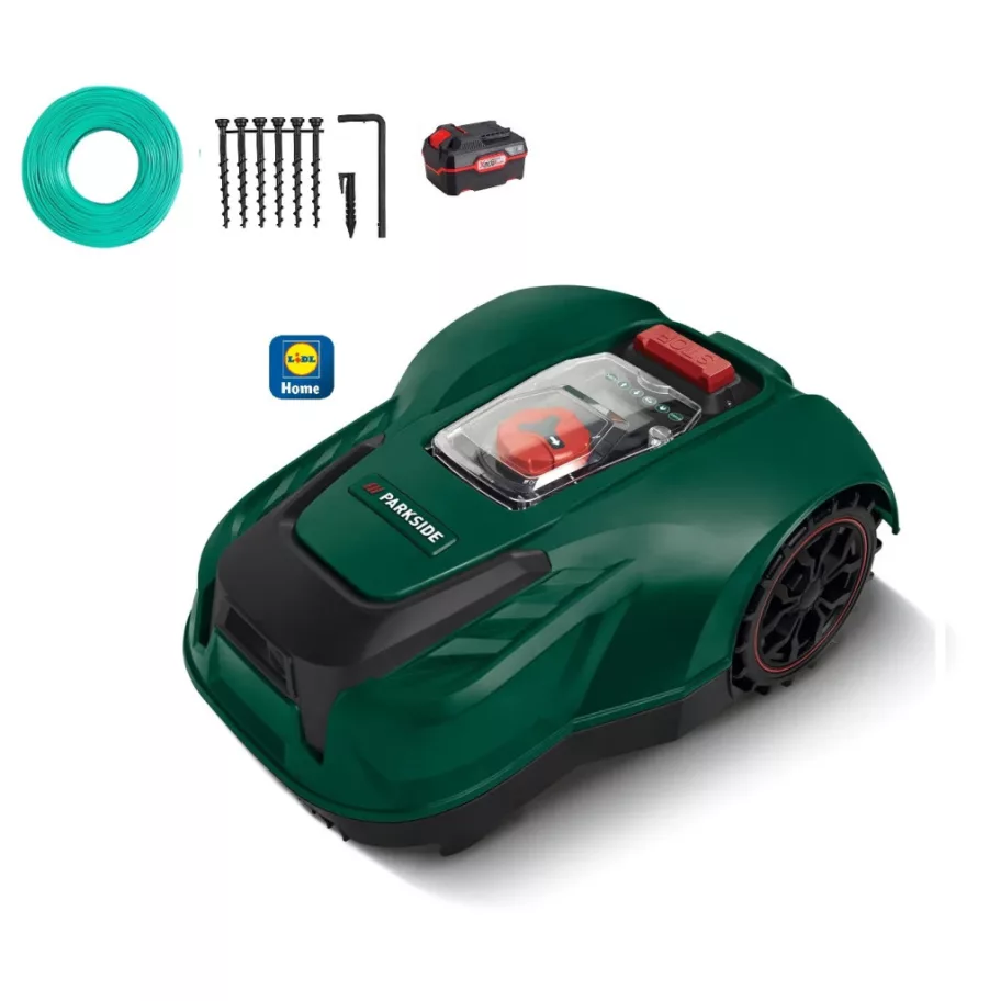 ParkSide PMRDA 20-Li B2 prémium WI-FI-s robotfűnyíró akkuval és töltőállomással
