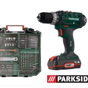PARKSIDE PABS 20-Li G8 komplett gépkoffer – 2 akku és 73 tartozék