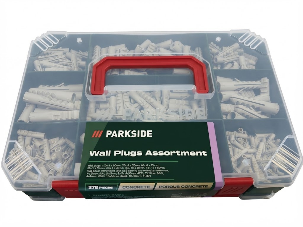 Parkside 378 Részes Univerzális Tiplikészlet Rendeződobozban /TIPLIKESZLET378/