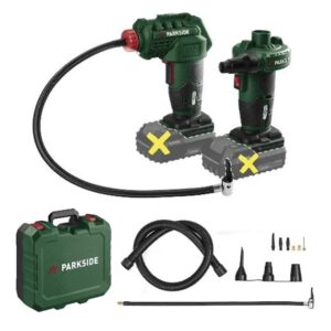 PARKSIDE akkus légszivattyú + akkus kompresszor PALP 20-Li C3+PAK 20-Li C3