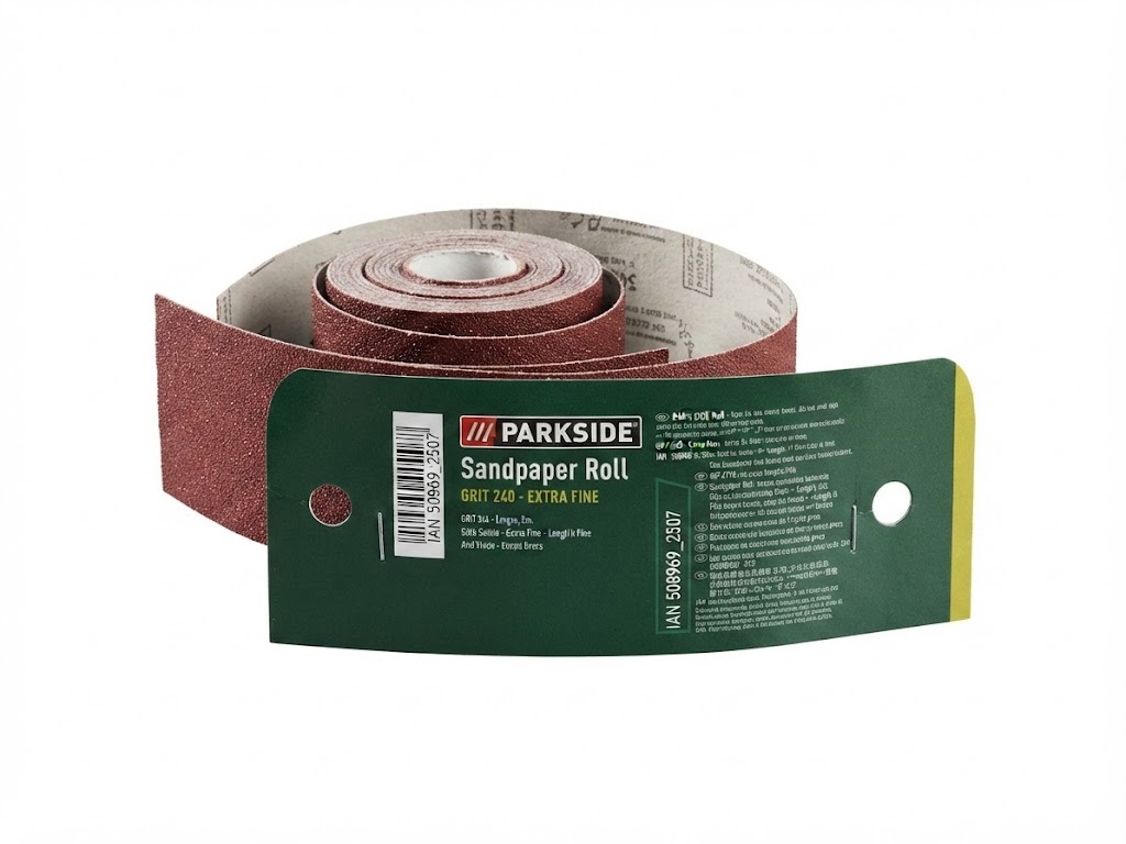 Parkside csiszolópapír tekercs - 5 méteres, extra finom szemcsézettségű (240)