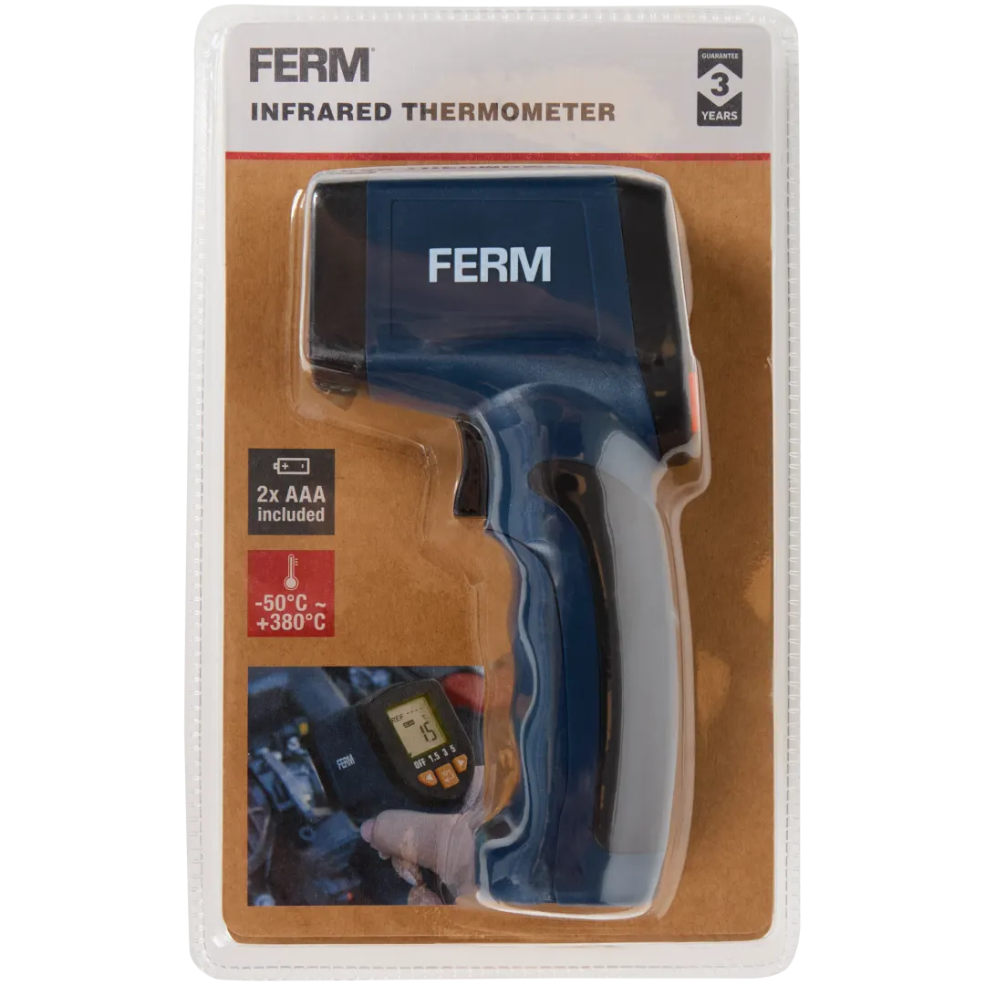FERM digitális infrás felületi hőmérő – −50…380 °C - Image 3